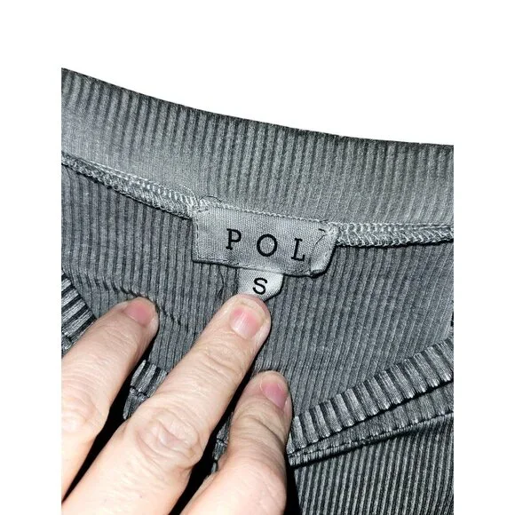 POL Oversized Patchwork Knit Tunic Top S Boho Festival - Picture 5 of 8